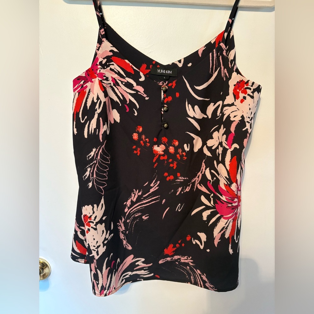 Yumi Kim Black Floral Women's Top